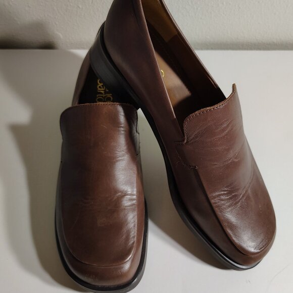 Franco Sarto Flex Loafers Oxford Slip-on Shoes Business Casual Office Brown - Picture 9 of 9